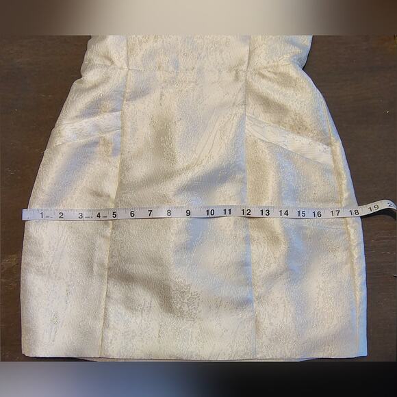 Reformation Liliwen Mini Dress Detachable Train Ivory Train Size 0 Wedding Bride - Picture 10 of 16